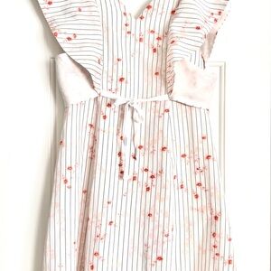 Club Monaco striped floral white sundress Portiana patterned Size 4